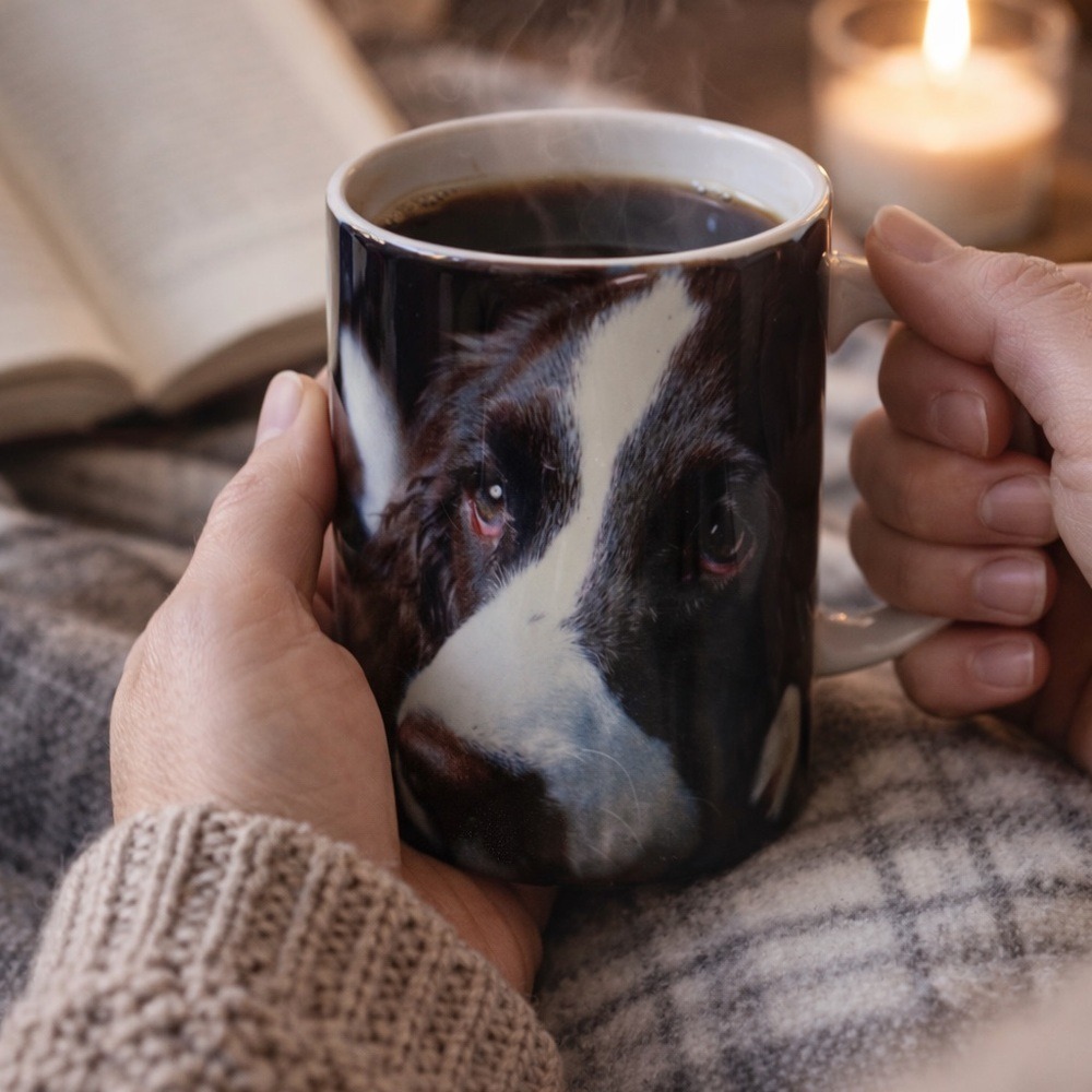 Vintage 1992 Springer Spaniel Dog Coffee Cup Mug by Xpress Corp.